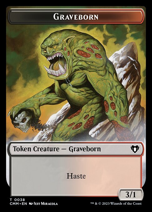 Elemental (0024) // Graveborn Double - Sided Token [Commander Masters Tokens] - Card Brawlers