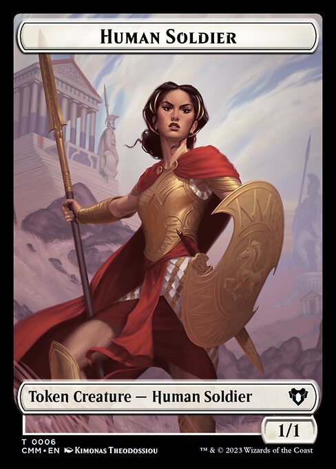 Elemental (0037) // Human Soldier Double - Sided Token [Commander Masters Tokens] - Card Brawlers