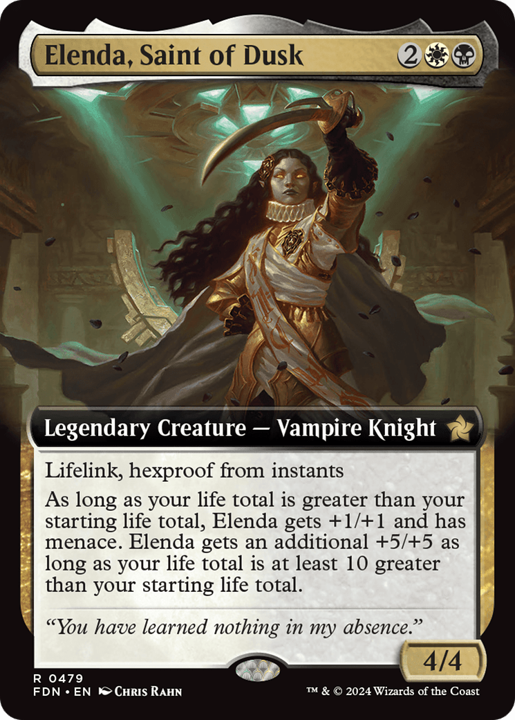 Elenda, Saint of Dusk (Extended Art) [Foundations] - Card Brawlers