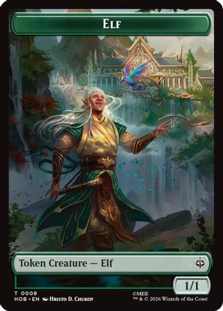 Elf // Treasure (0013) Double-Sided Token (HOB-8 // 13) - The Hobbit - Card Brawlers