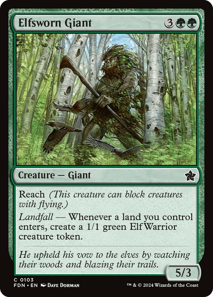 Elfsworn Giant [Foundations] - Card Brawlers