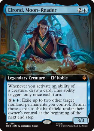 Elrond, Moon-Reader (Extended Art) (HOB-290) - The Hobbit - Card Brawlers