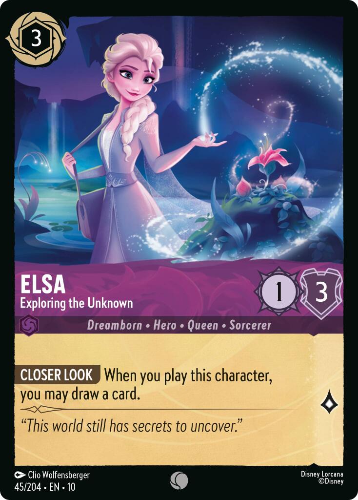 Elsa - Exploring the Unknown (45/204) [Whispers in the Well] - Card Brawlers