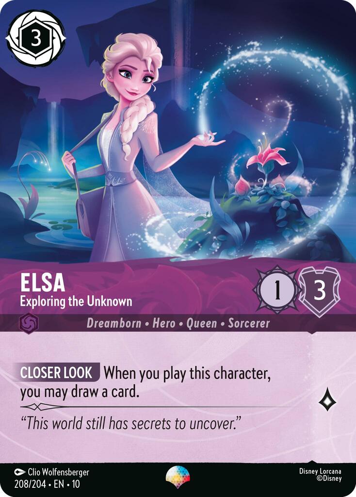 Elsa - Exploring the Unknown (Epic) (208/204) [Whispers in the Well] - Card Brawlers