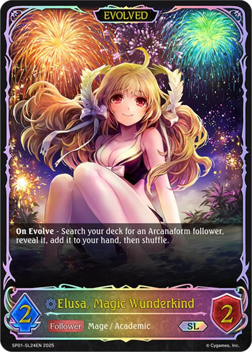 Elusa, Magic Wunderkind (Evolved) (SL) (SP01 - SL24EN) [Seaside Memories] - Card Brawlers