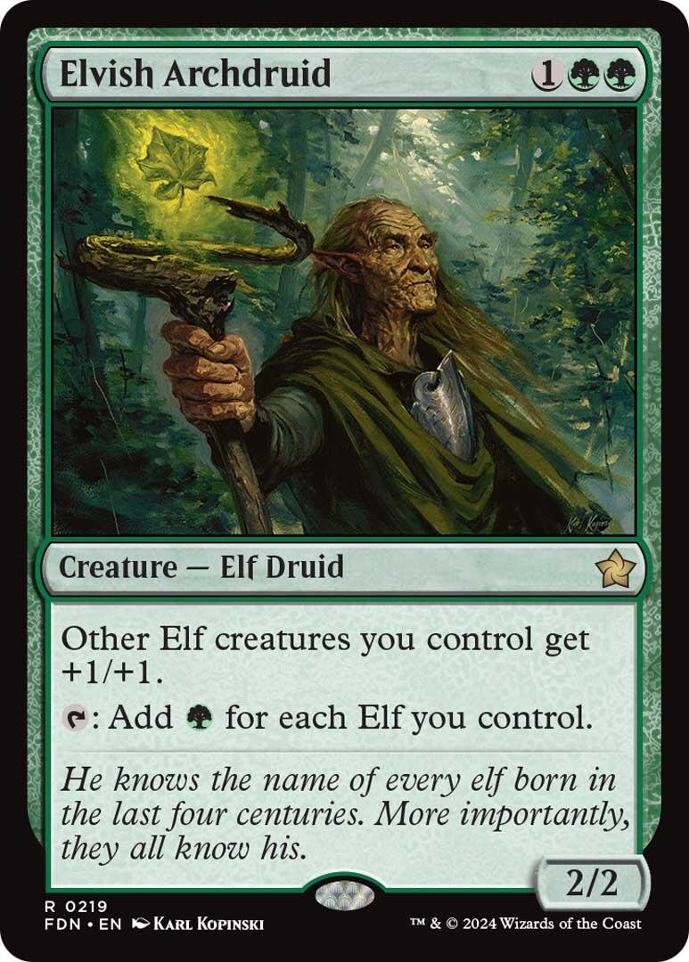 Elvish Archdruid [Foundations] - Card Brawlers