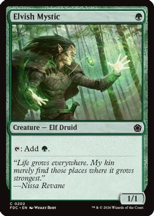 Elvish Mystic (FDC-202) - Commander: Foundations - Card Brawlers