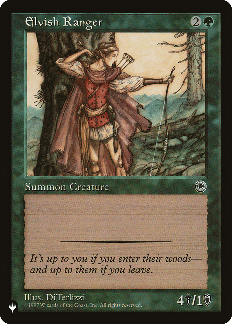Elvish Ranger [The List] - Card Brawlers