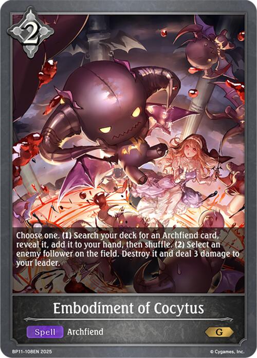 Embodiment of Cocytus (BP11 - 108EN) [Bullet of Fate] - Card Brawlers