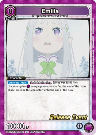 Emilia (082) (UEPR/REZ-1-082) - UE24BT ReZERO Starting Life in Another World Release Event Cards - Card Brawlers