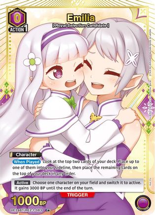 Emilia (083) (C*) (UE24BT/REZ-1-083) - UE24BT ReZERO Starting Life in Another World Foil - Card Brawlers