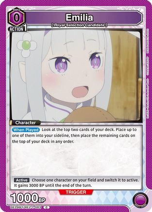 Emilia (083) (UE24BT/REZ-1-083) - UE24BT ReZERO Starting Life in Another World - Card Brawlers