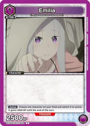 Emilia (084) (UE24BT/REZ-1-084) - UE24BT ReZERO Starting Life in Another World - Card Brawlers