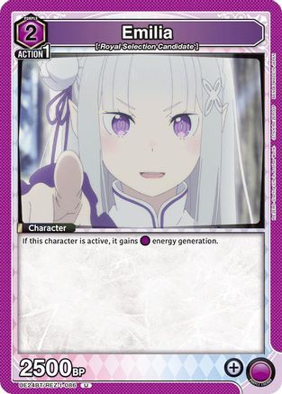 Emilia (086) (UE24BT/REZ-1-086) - UE24BT ReZERO Starting Life in Another World - Card Brawlers