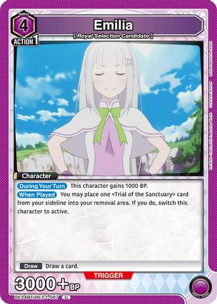 Emilia (087) (UE24BT/REZ-1-087) - UE24BT ReZERO Starting Life in Another World - Card Brawlers