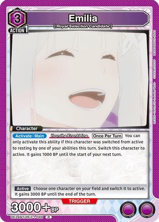 Emilia (088) (UE24BT/REZ-1-088) - UE24BT ReZERO Starting Life in Another World Foil - Card Brawlers