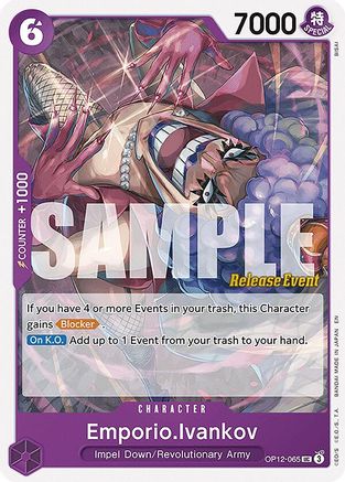 Emporio.Ivankov (065) (OP12-065) - Legacy of the Master Release Event Cards - Card Brawlers