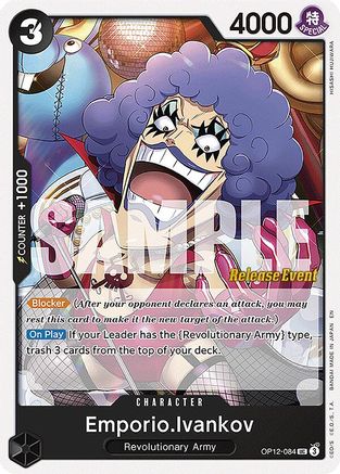 Emporio.Ivankov (084) (OP12-084) - Legacy of the Master Release Event Cards - Card Brawlers