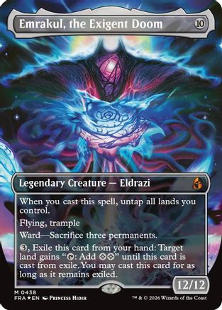 Emrakul, the Exigent Doom (Borderless) (FRA-438) - Reality Fracture Foil - Card Brawlers