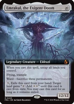 Emrakul, the Exigent Doom (Extended Art) (FRA-423) - Reality Fracture - Card Brawlers