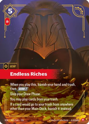 Endless Riches (022/166) - Vendetta Foil - Card Brawlers