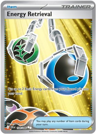 Energy Retrieval (108/null) - Holofoil [ME04 Chaos Rising] - Card Brawlers