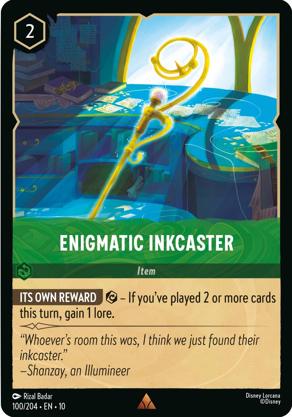Enigmatic Inkcaster (100/204) [Whispers in the Well] - Card Brawlers