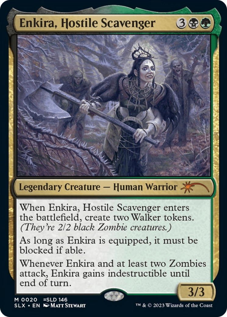 Enkira, Hostile Scavenger [Secret Lair: Universes Within] - Card Brawlers