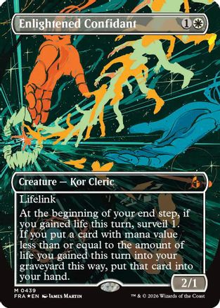 Enlightened Confidant (Borderless) (0439) (FRA-439) - Reality Fracture Foil - Card Brawlers