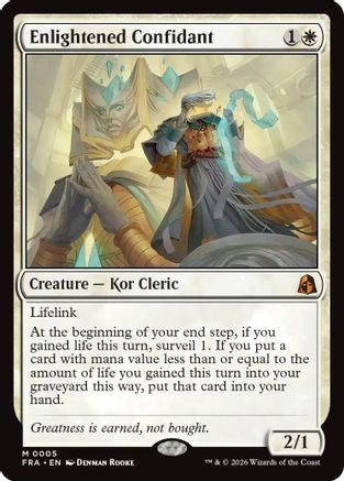 Enlightened Confidant (FRA-005) - Reality Fracture - Card Brawlers