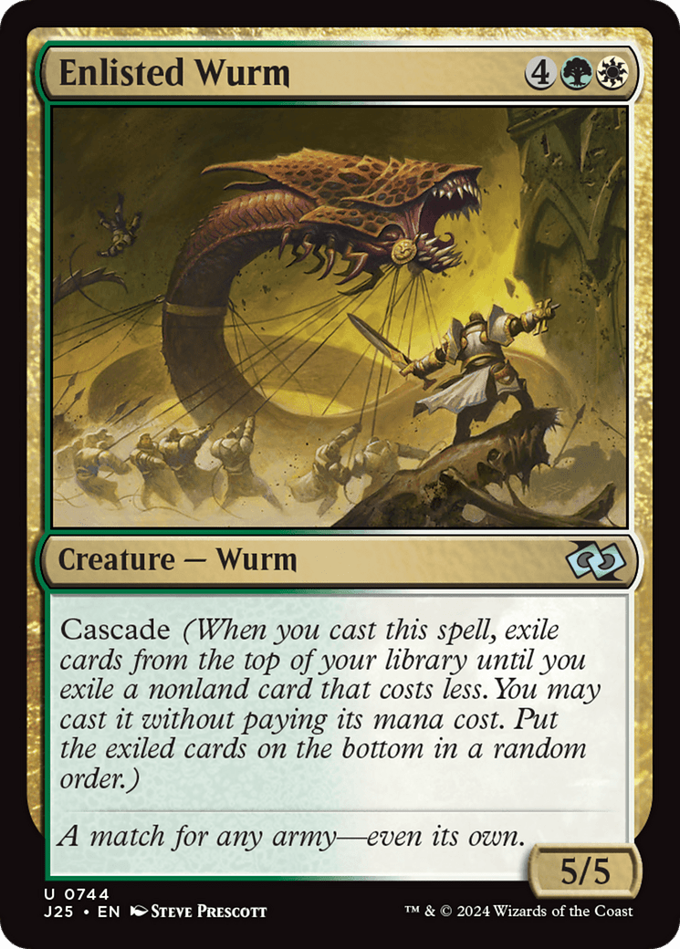 Enlisted Wurm [Foundations Jumpstart] - Card Brawlers
