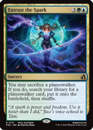 Entrust the Spark (FRA-131) - Reality Fracture Foil - Card Brawlers