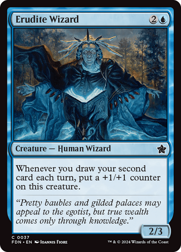 Erudite Wizard [Foundations] - Card Brawlers