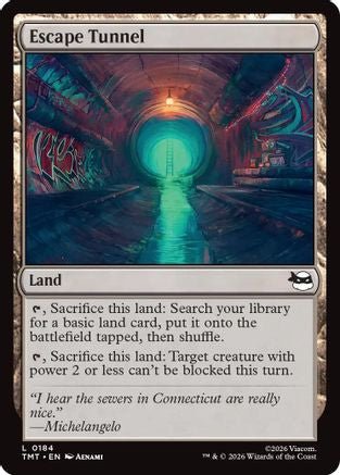 Escape Tunnel (TMT-184) - Teenage Mutant Ninja Turtles - Card Brawlers