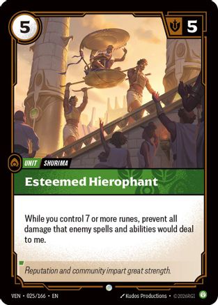 Esteemed Hierophant (025/166) - Vendetta - Card Brawlers