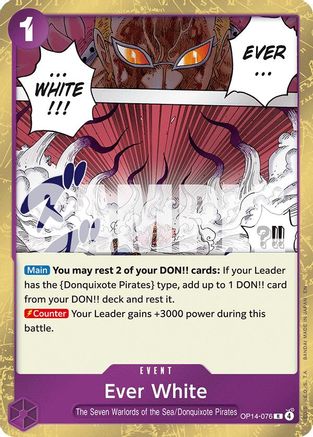 Ever White (OP14-076) - The Azure Sea's Seven Foil - Card Brawlers