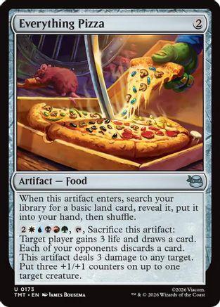 Everything Pizza (TMT-173) - Teenage Mutant Ninja Turtles Foil - Card Brawlers