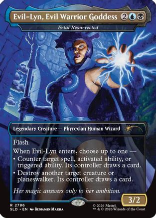 Evil-Lyn, Evil Warrior Goddess - Ertai Resurrected (SLD-2786) - Secret Lair Drop Series Foil - Card Brawlers
