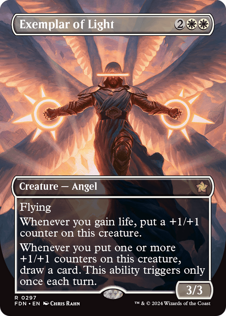 Exemplar of Light (Borderless) [Foundations] - Card Brawlers
