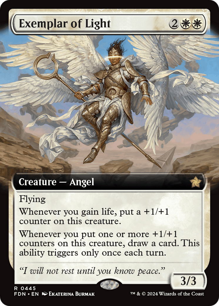 Exemplar of Light (Extended Art) [Foundations] - Card Brawlers