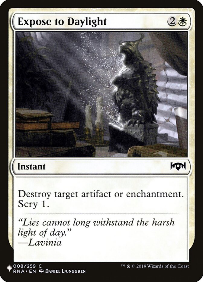 Expose to Daylight [The List] - Card Brawlers