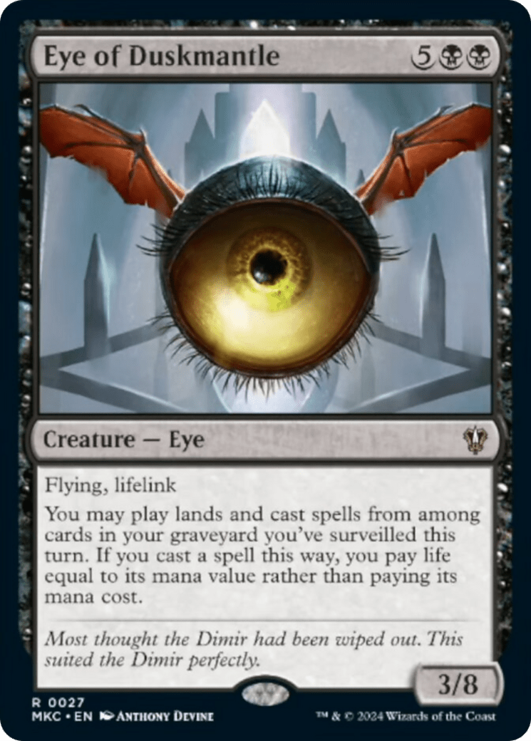 Eye of Duskmantle [Murders at Karlov Manor Commander] - Card Brawlers