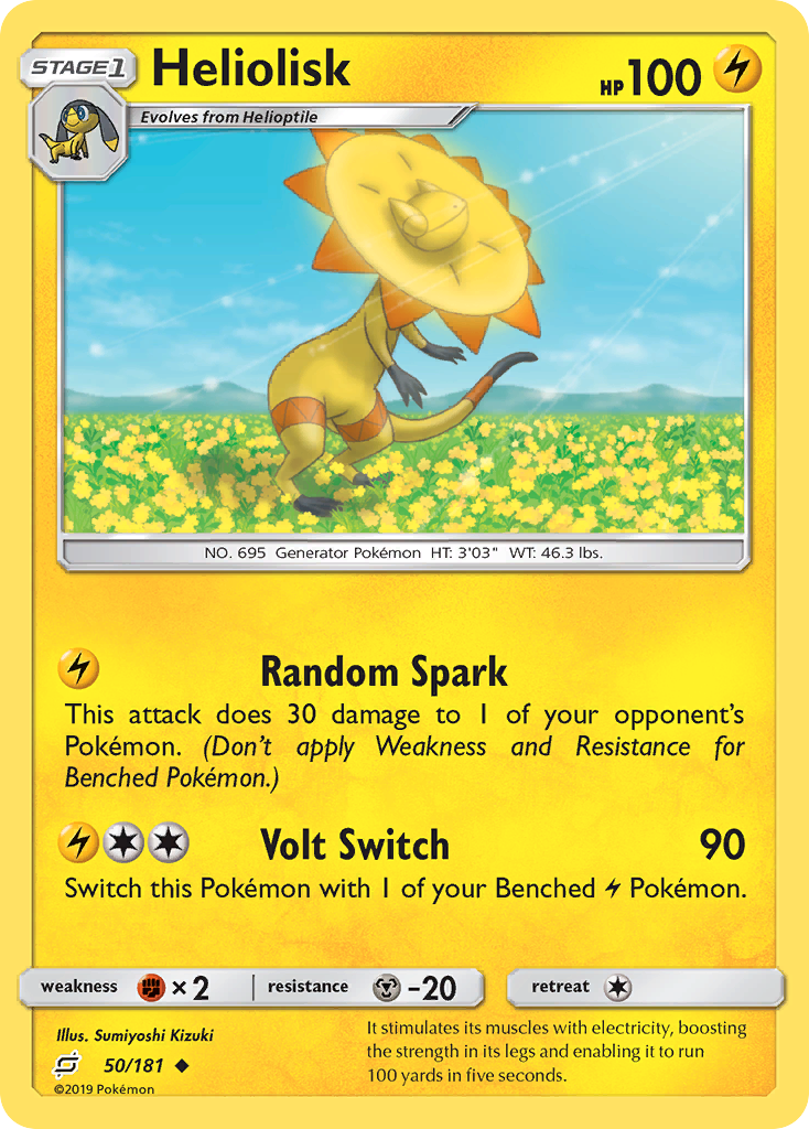 Heliolisk (50/181) [Sun & Moon: Team Up] - Pokémon - Card Brawlers | Quebec | Canada |