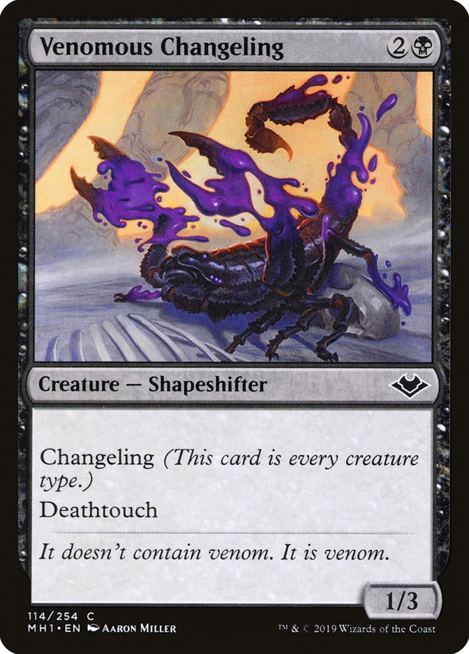 Venomous Changeling [Modern Horizons] - Magic: The Gathering - Card Brawlers | Quebec | Canada |