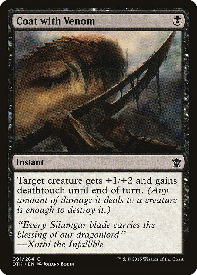Coat with Venom [Dragons of Tarkir] - Magic: The Gathering - Card Brawlers | Quebec | Canada |