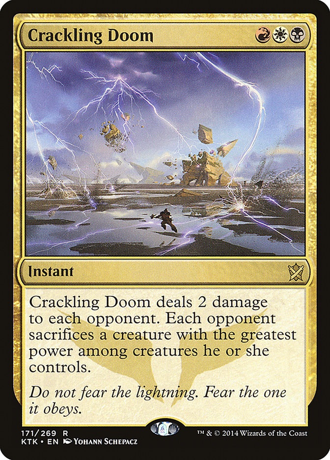 Crackling Doom [Khans of Tarkir] - Magic: The Gathering - Card Brawlers | Quebec | Canada |