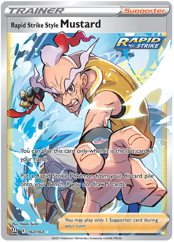 Rapid Strike Style Mustard (162/163) [Sword & Shield: Battle Styles] - Pokémon - Card Brawlers | Quebec | Canada |