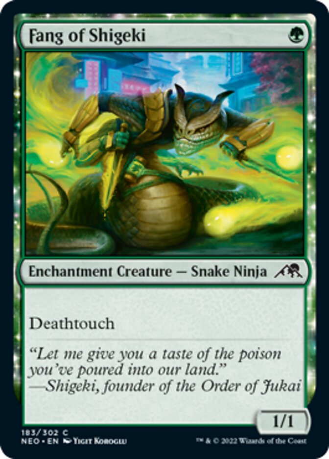 Fang of Shigeki [Kamigawa: Neon Dynasty] - Magic: The Gathering - Card Brawlers | Quebec | Canada |