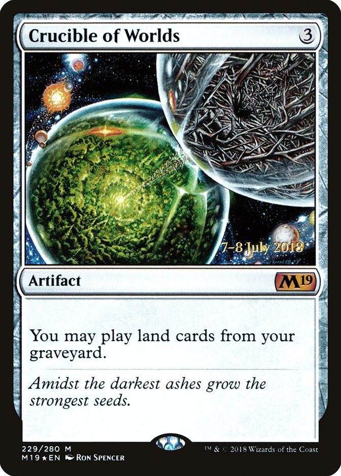Crucible of Worlds [Core Set 2019 Prerelease Promos] - Magic: The Gathering - Card Brawlers | Quebec | Canada |