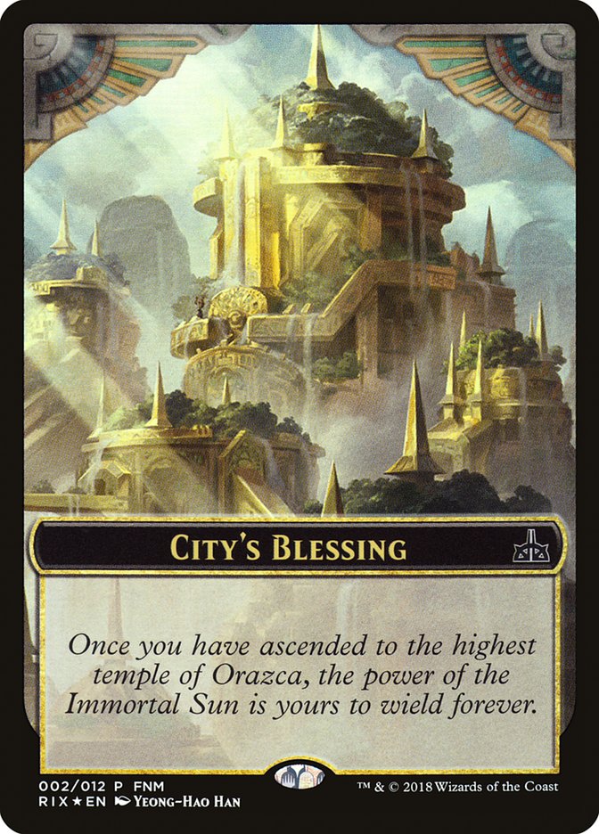 City's Blessing // Elemental Double-Sided Token [Friday Night Magic 2018] - Magic: The Gathering - Card Brawlers | Quebec | Canada |